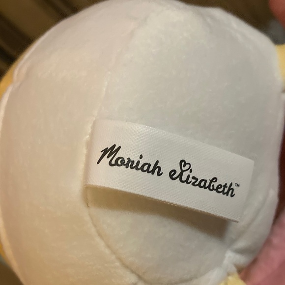 Yellow and Blue Stuffed Animal with Pink Blanket - Picture 2 of 16